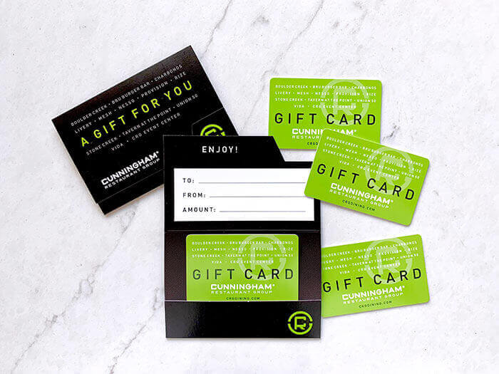 Send CRG Dining Physical Gift Cards